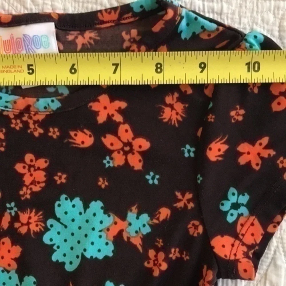LulaRoe Floral Dress Size 4 polyester/spandex